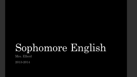 Sophomore English Mrs. Ellerd 2013-2014. December 9th Purpose: To understand cultural perspectives within an argumentative essay. Activity: We will read.