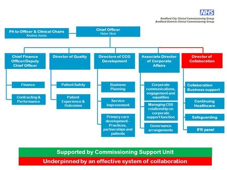 Supported by Commissioning Support Unit