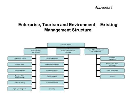 Corporate Director Head of Planning and Transport Development Control Building Control Strategic Planning Transport Policy and Programmes Traffic and Parking.