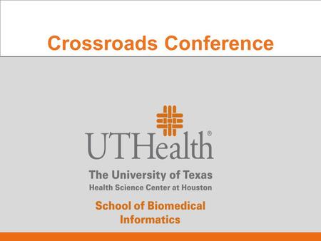 Crossroads Conference. Susan H. Fenton, PhD, RHIA Asst. Dean for Academic Affairs UT School of Biomedical Houston ICD-10 Industry Update.