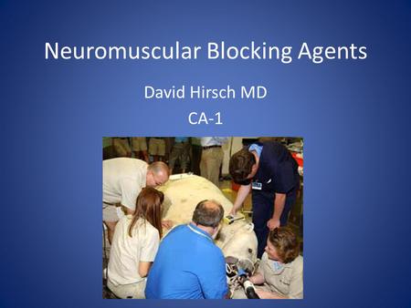 Neuromuscular Blocking Agents