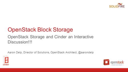 OpenStack Block Storage