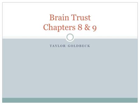 TAYLOR GOLDBECK Brain Trust Chapters 8 & 9. 1700s- Farmers report sheep with scrapie-like symptoms 1913- Creutzfeldt observes a patient with CJD 1918-