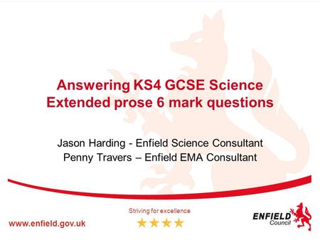 Answering KS4 GCSE Science Extended prose 6 mark questions