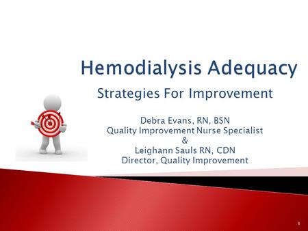 Hemodialysis Adequacy