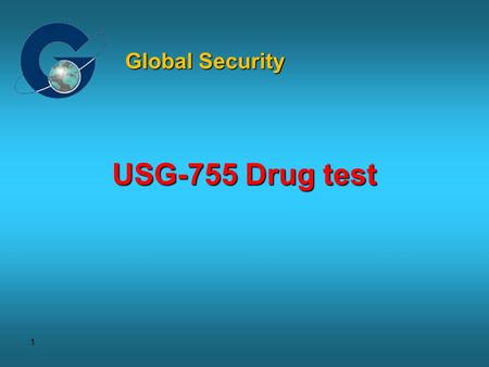 1 USG-755 Drug test Global Security. 2 For easy roadside drug testing DrugWipe 5+ is the enhanced version of the proven saliva test. Featuring an integrated.