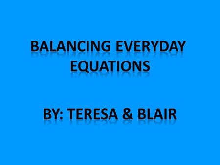 Qualitative vs. Quantitative Qualitative shows the reactants you need to make a product. Quantitative shows you the number of each part needed for the.