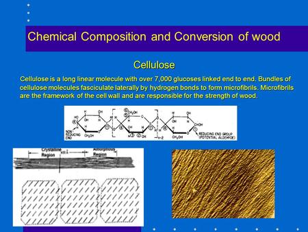 Chemical Composition and Conversion of wood