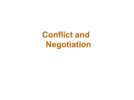 Negotiation Negotiation BATNA