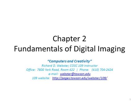 Chapter 2 Fundamentals of Digital Imaging