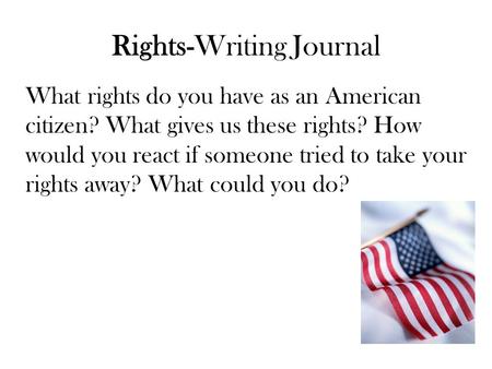 Rights-Writing Journal