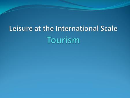 Tourism is a complex social, cultural and economic phenomenon and one of the most significant global phenomena, not to say the world's largest industry.