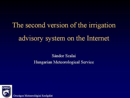 Meteorological stations within the system.