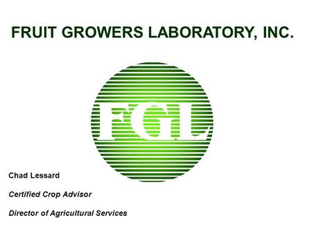 FRUIT GROWERS LABORATORY, INC.