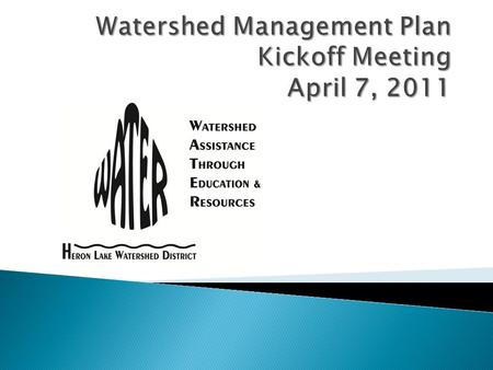 7:00 pmWelcome and introductions 7:05pmHLWD planning overview Plan update process 7:25 pmStakeholder involvement Watershed problems 7:40 pmPublic comment.