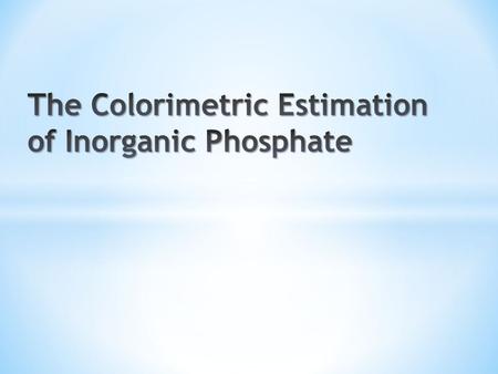 A phosphate, an inorganic chemical, is a salt of phosphoric acid It consists of one central phosphorus atom surrounded by four oxygen atoms in a tetrahedral.