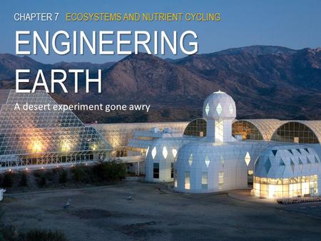 7 ENGINEERING EARTH Learning Outcomes