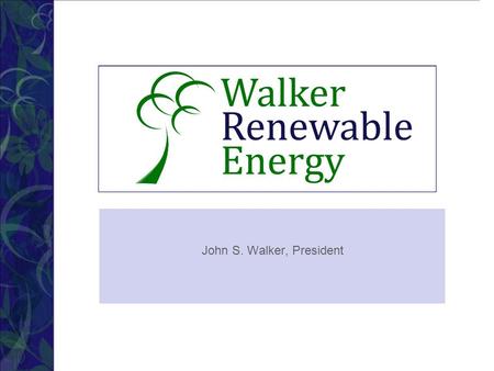 John S. Walker, President. The Buzz “The benefits of improving their soil should be enough to persuade some farmers to make and bury biochar. Others,