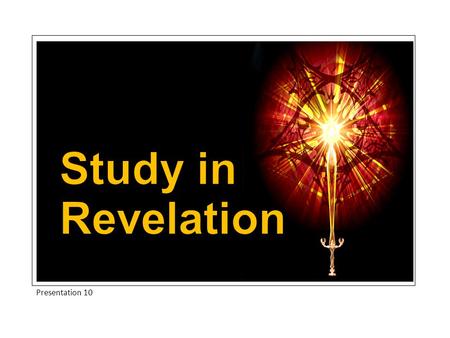 Presentation 10. Presentation 11 Chapter 15 begins by introducing the seven angels who will later receive the seven bowls of wrath which are poured out.