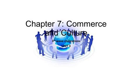 Chapter 7: Commerce and Culture