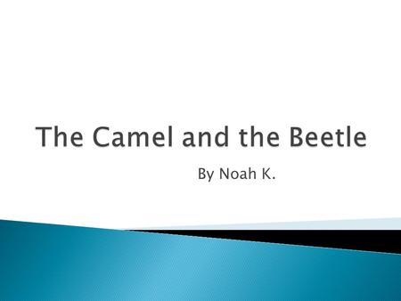 By Noah K.. A long time ago in Ancient Egypt there lived a young camel and its mother. One day some thieves stole the young camel. They were going to.