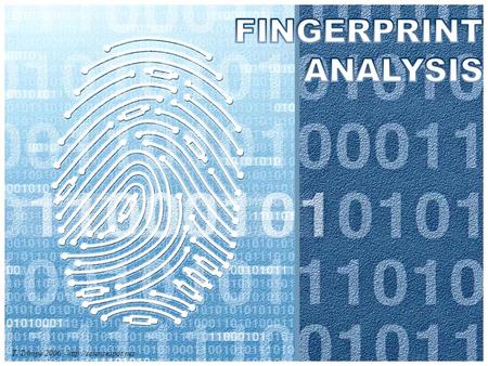 FINGERPRINT ANALYSIS T. Trimpe 2006 http://sciencespot.net.