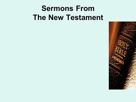 Sermons From The New Testament. “Those Who Say And Do Not!” Text: Matthew 23.1-3 Next To Last Public Discourse… Hypocrisy & Desolation Hypocrisy Seen.