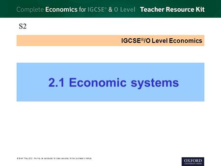 IGCSE®/O Level Economics