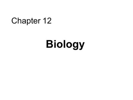 Chapter 12 Biology. Cell Division Allows unicellular organisms to reproduce Growth and Repair of multicellular organisms.