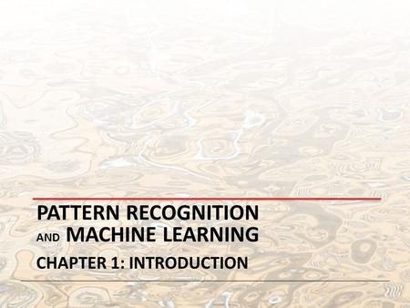 Pattern Recognition and Machine Learning