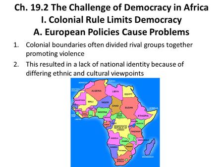 Ch The Challenge of Democracy in Africa I