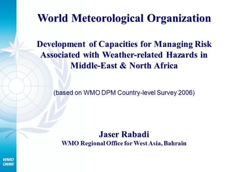 World Meteorological Organization