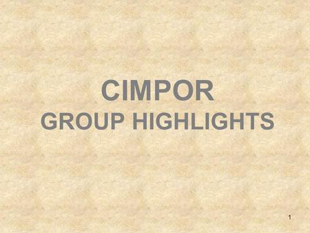 1 CIMPOR GROUP HIGHLIGHTS. 2 “ OUR SOUNDNESS IS IN YOUR LIFE ”