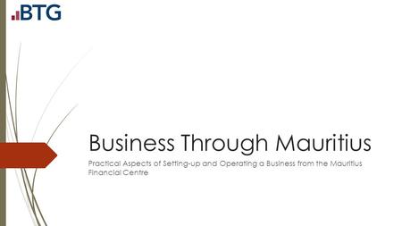 Business Through Mauritius