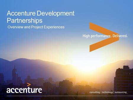 Accenture Development Partnerships