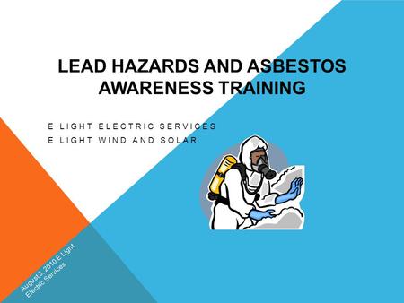 Lead Hazards and Asbestos Awareness Training