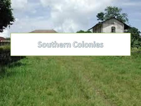 Five colonies that make up the south are: – Maryland – Virginia – North Carolina – South Carolina – Georgia Share a coastal area called the tidewater.