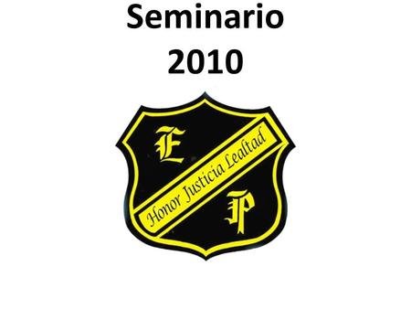 Seminario 2010.