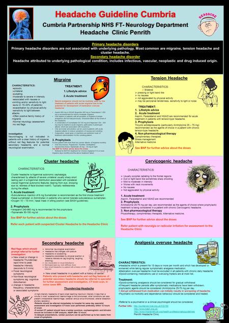 Headache Guideline Cumbria