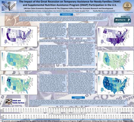 The Impact of the Great Recession on Temporary Assistance for Needy Families (TANF) and Supplemental Nutrition Assistance Program (SNAP) Participation.