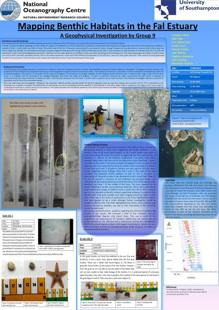 Mapping Benthic Habitats in the Fal Estuary A Geophysical Investigation by Group 9 Background Information The Fal estuary was sampled because it contains.