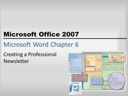 Microsoft Word Chapter 6