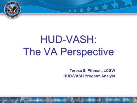 HUD-VASH: The VA Perspective