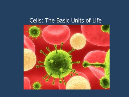 Cells: The Basic Units of Life