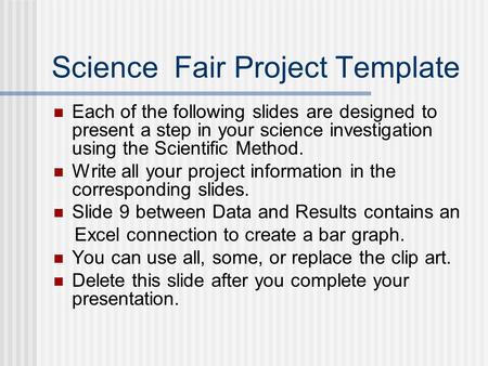 Science Fair Project Template