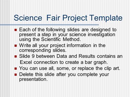 Science Fair Project Template