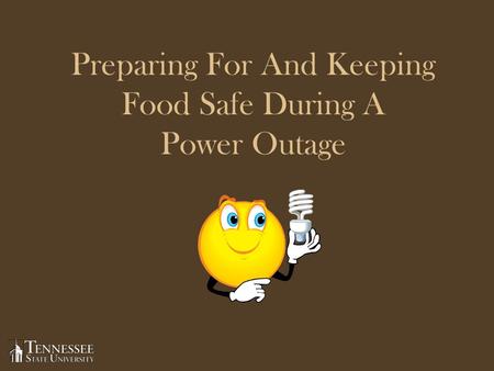 Preparing For And Keeping Food Safe During A Power Outage.