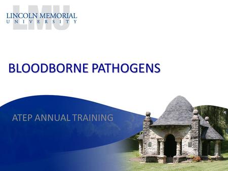 BLOODBORNE PATHOGENS ATEP ANNUAL TRAINING.