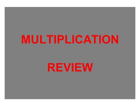 MULTIPLICATION REVIEW. Mrs. Cook’s students jumped a total of 1,125 times in a 5 minute period. If they jump the same amount each week of the school year.