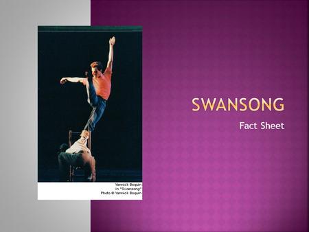 Fact Sheet.  Christopher Bruce  Bruce was awarded with a CBE for a lifetime’s service to dance because he was one of Britain’s leading choreographers.